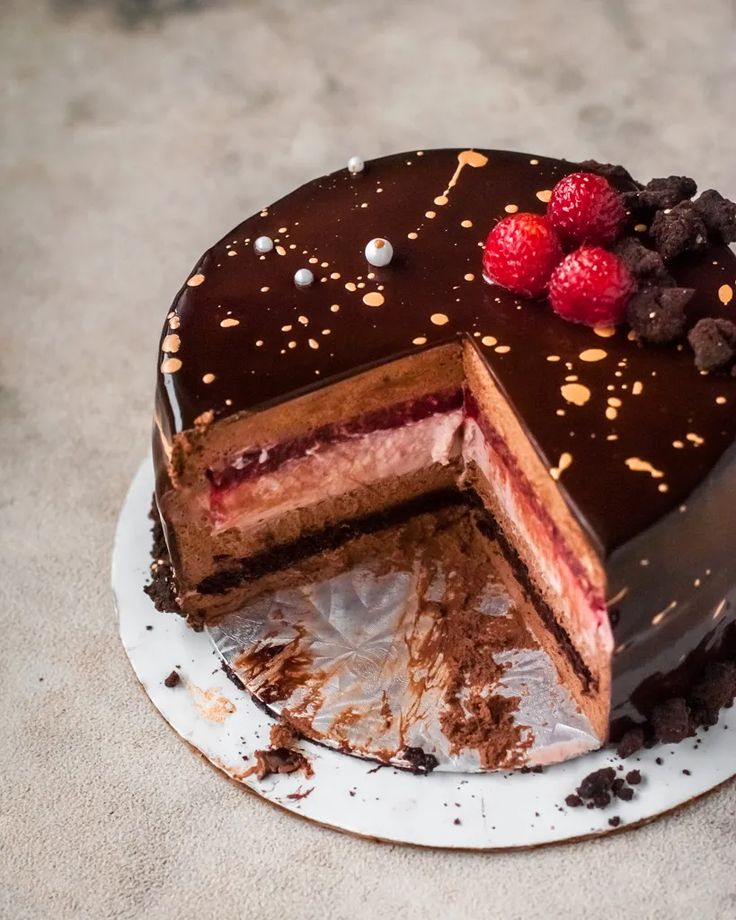Raspberry Chocolate Cake