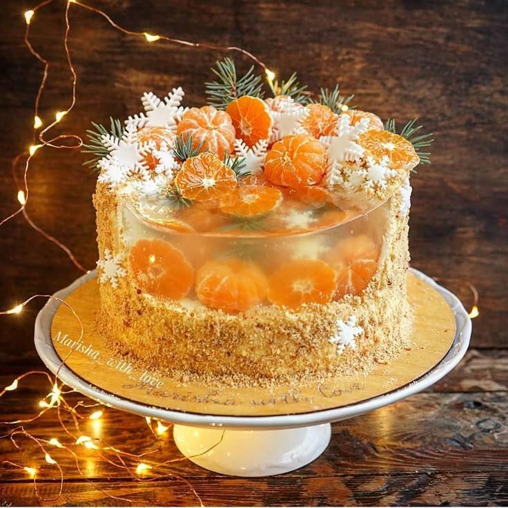 Golden Citrus Glow Cake
