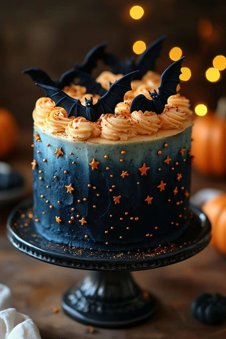 Bat Swirl Night Cake