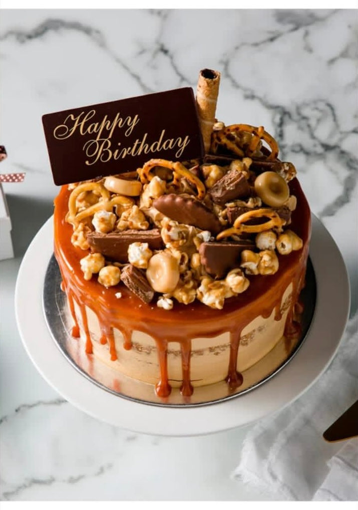 Caramel chocolate cake