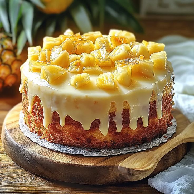 Heavenly Juicy Pineapple Cake