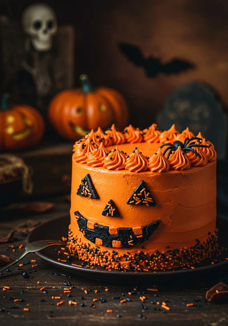Pumpkin Lantern Glow Cake