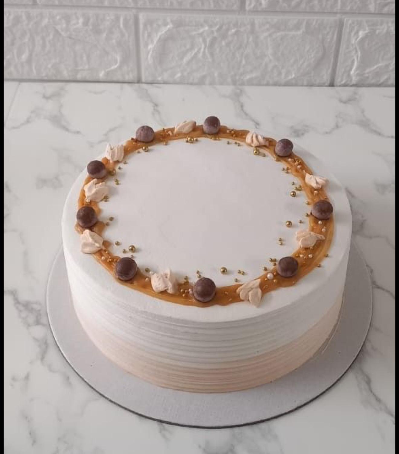 Butterscotch sponge cake