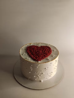 Heart Center Cream Cake