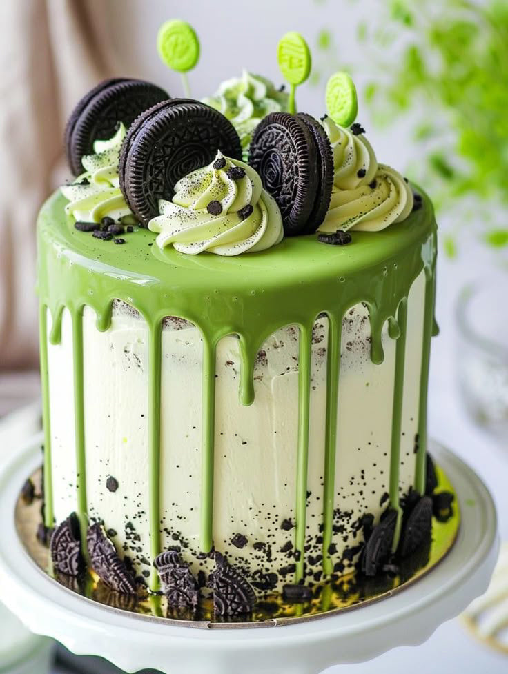 Mint Cookie Forest Cake